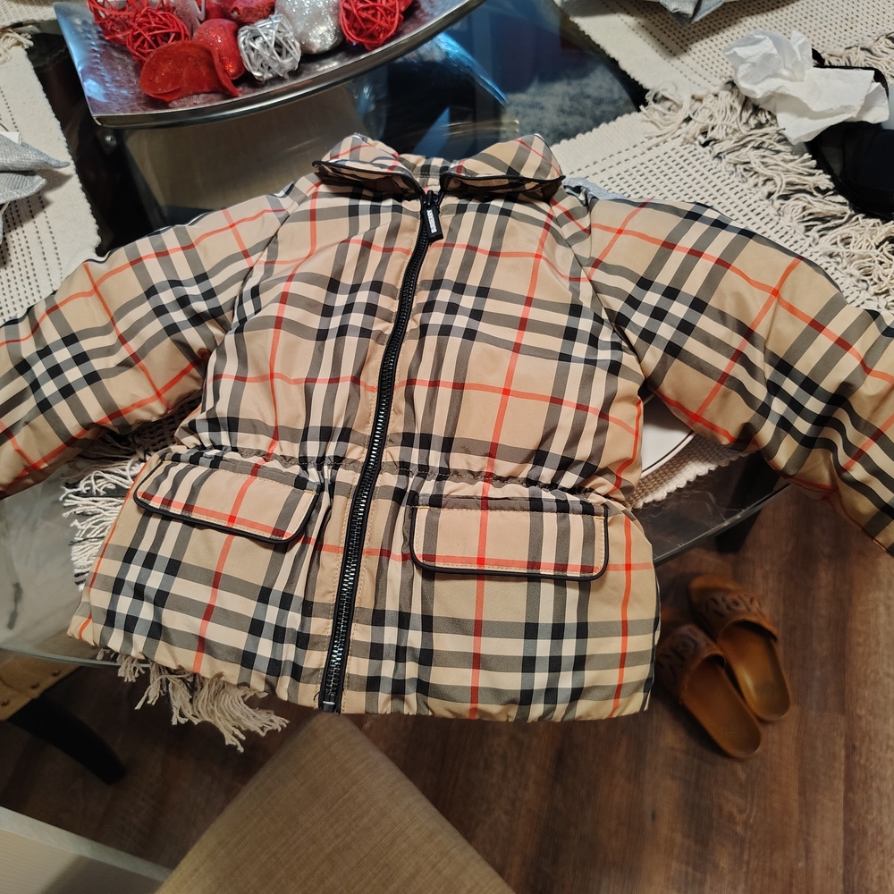 Plaid Puffer Jacket